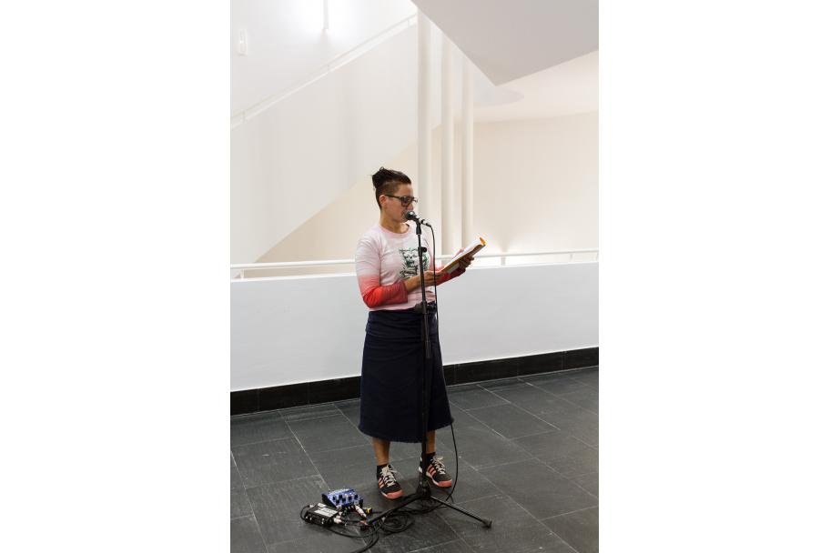 Exposición de Itziar Okariz en el CA2M, 2017. Fotografía: María Eugenia Serrano Díez