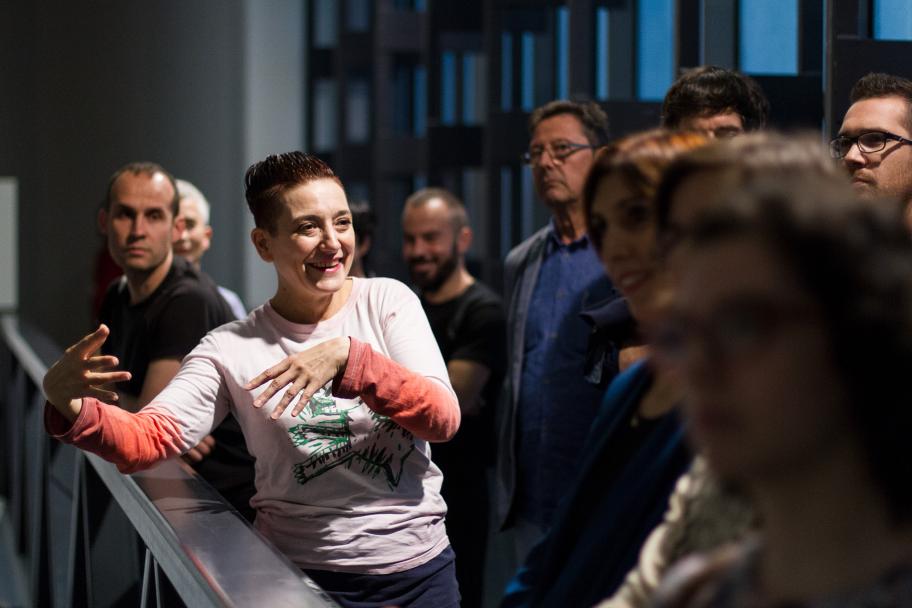 Exposición de Itziar Okariz en el CA2M, 2017. Fotografía: María Eugenia Serrano Díez