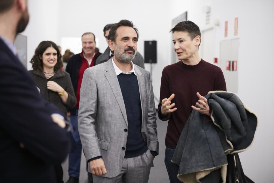 Inauguración de la exposición de Jorge Macchi en el CA2M, 2017. Foto: Pedro Agustín