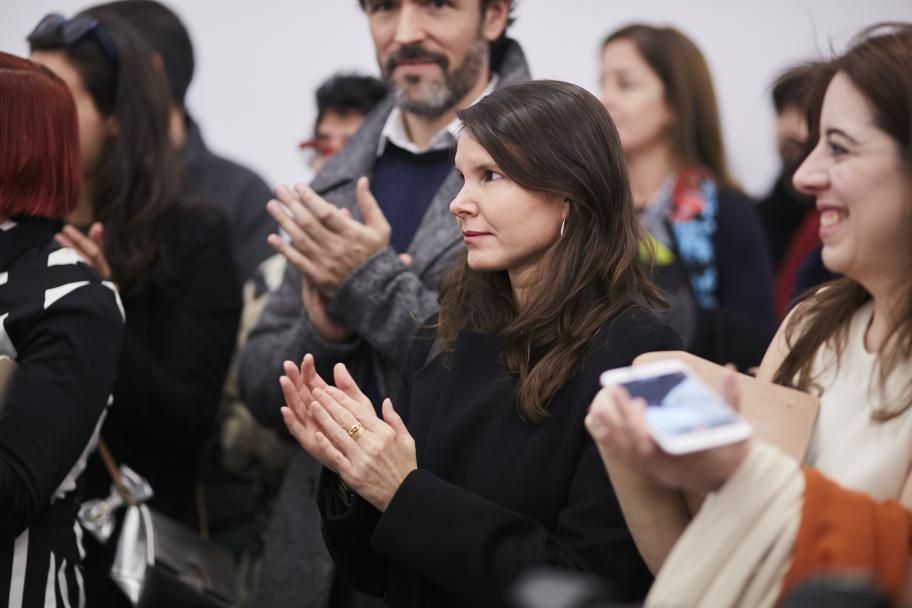 Inauguración de la exposición de Jorge Macchi en el CA2M, 2017. Foto: Pedro Agustín